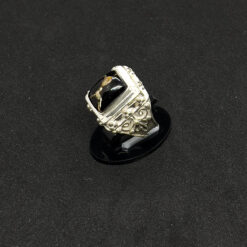 Alternative view of خاتم فضة عيار 925 بحجر اليسر المصور علي شكل ذئب مقاس 25