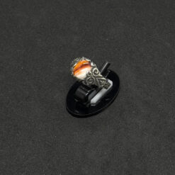 Alternative view of خاتم فضة عيار 925 بحجر جدر المرجان المعرق مقاس 20