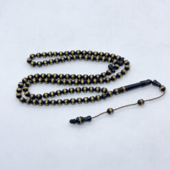 Alternative view of سبحة كوك أسود مجدول بالنحاس 99 حبة - 6 مم