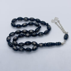 Alternative view of سبحة يسر نجمة مطعم بالفضة 33 حبة - 9 مم