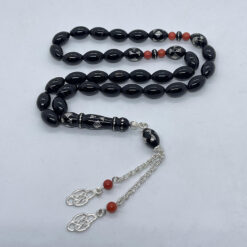 Alternative view of سبحة يسر سادة بطقم فضة 33 حبة - 9 مم