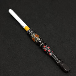 Alternative view of مبسم أبانوس بالمعدن وحجر الكهرمان والمرجان