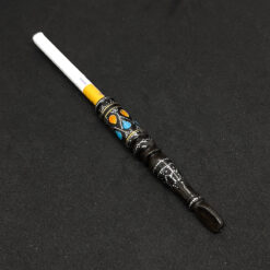 Alternative view of مبسم أبانوس بالمعدن وحجر الكهرمان والفيروز