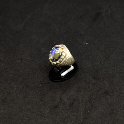 Alternative view of خاتم فضة عيار 925 بحجر لابيس لازورد مقاس 17