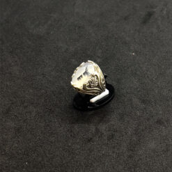 Alternative view of خاتم فضة عيار 925 بحجر العقيق الشجري مقاس 19