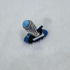 Alternative view of خاتم فضة عيار 925 بحجر الفيروز السيناوي مقاس 21