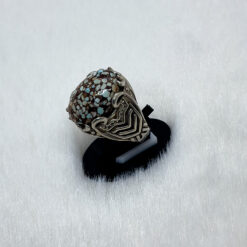 Alternative view of خاتم فضة عيار 925 بحجر الفيروز السيناوي مقاس 21 - 22