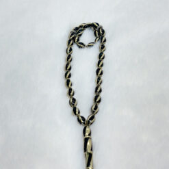 Alternative view of سبحة قفص معدن بحجر الأونيكس 33 حبة - 8 مم