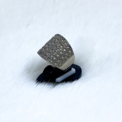 Alternative view of خاتم فضة عيار 925 بحفر ليزر مقاس 10