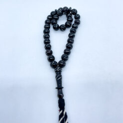 Alternative view of سبحة كوك أسود مُطعم بالمعدن 33 حبة - 10 مم