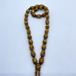 Alternative view of سبحة كوك بالمعدن والكهرمان 33 حبة - 10 مم