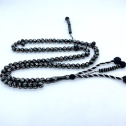 Alternative view of سبحة كوك عيون بالمعدن والفيروز والمرجان 100 حبة - 9 مم