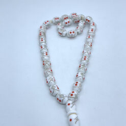 Alternative view of سبحة عضم بالنحاس الأحمر والمرجان 33 حبة - 12 مم