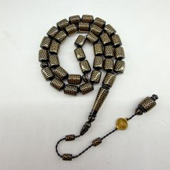 سبحة كوك 33 حبة بالسكروم - موديل عش النحل - 10 مم